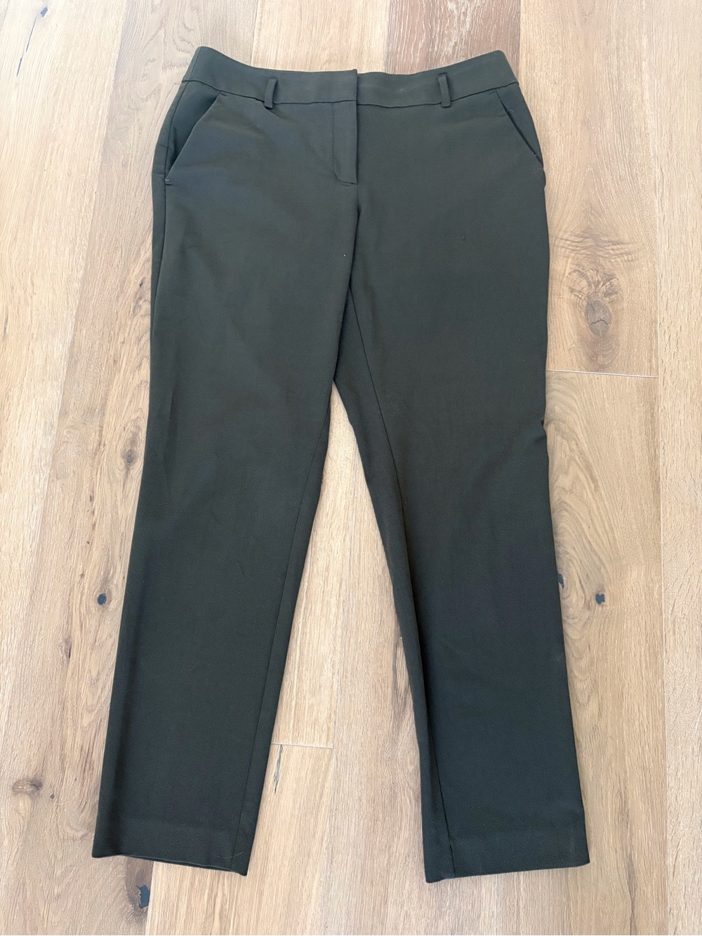LOFT Olive Green Julie Straight Leg Pants